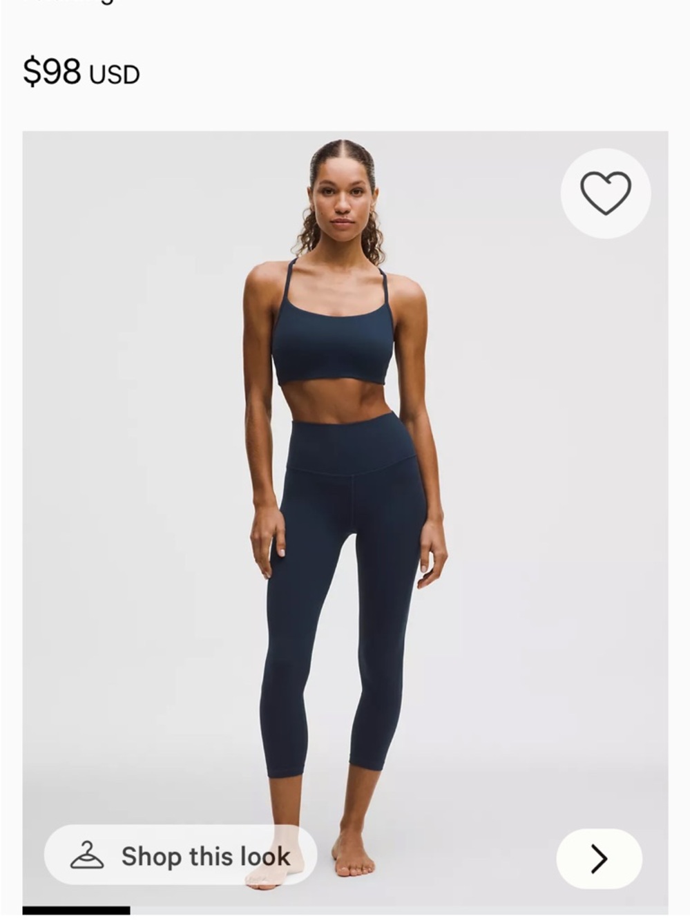 Black lululemon align 23 inch leggings